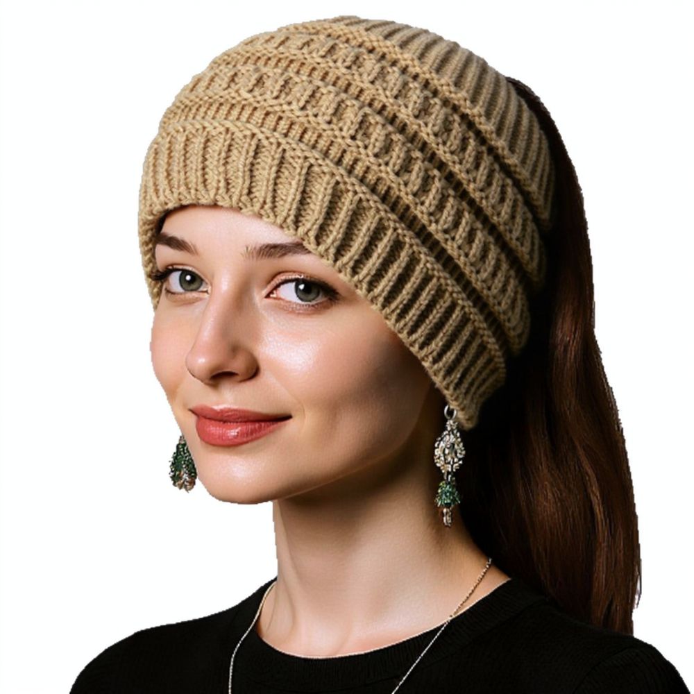 Fleece Ear Warmer Band - Szeroka, dziana opaska na głowę, idealna
